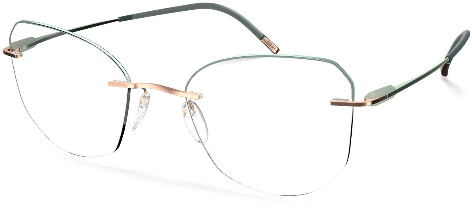 Silhouette Purist Color Groove Demo Rimless 5561 Eyeglasses - view 140